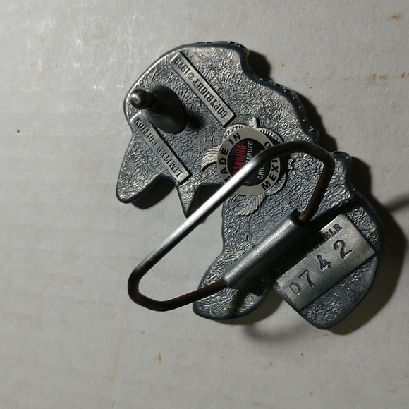 Limited Edition "HOGS" Belt Buckle 1979 Solid Pewter Mexico w/Serial Number - Picture 12 of 12